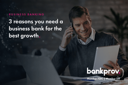 3 Reasons you need a business bank for growth graphic