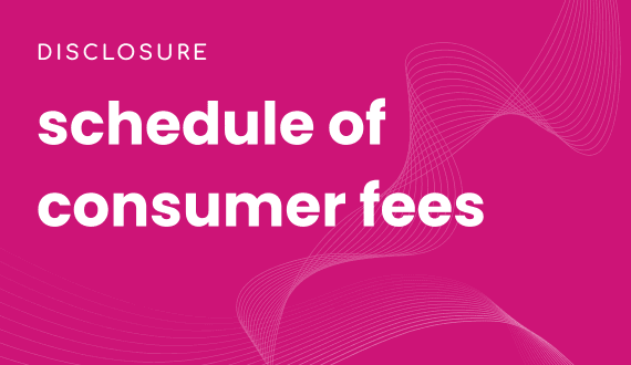 schedule of consumer fees