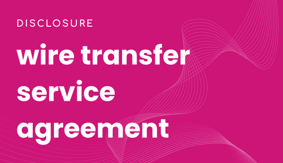 wire transfer service agreement