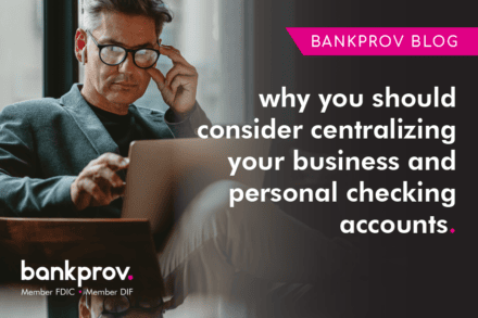 streamline business and personal checking accounts
