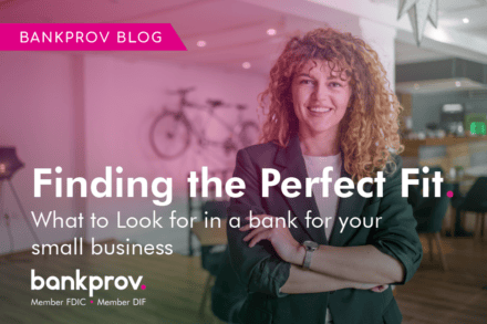 BankProv Blog: Finding the Perfect Fit. What to look for in a bank for your small business.