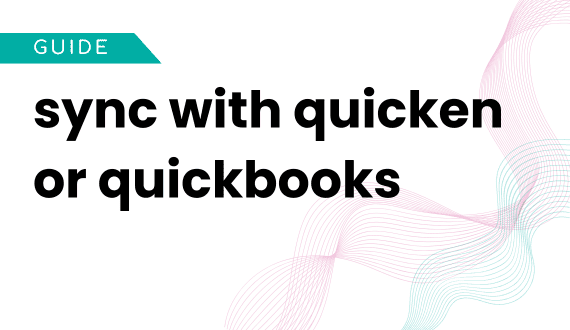 sync with quicken or quickbooks