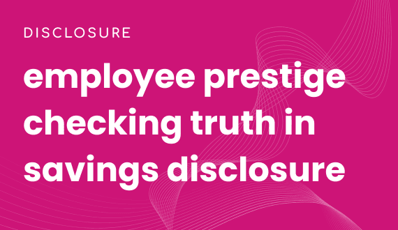 employee prestige checking truth in savings disclosure